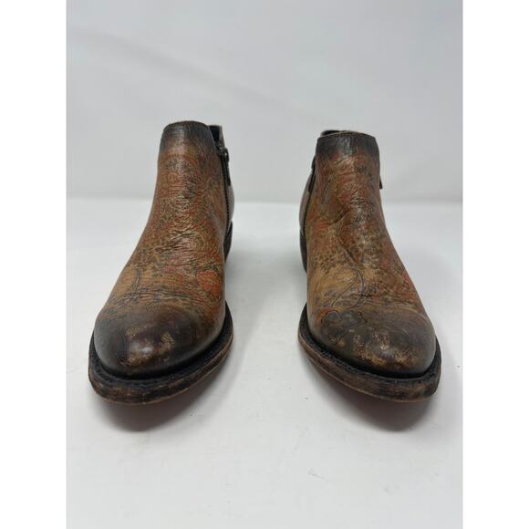 Liberty Black NEW Emmie Floral Tan Multicolor Boots size 7 - Picture 3 of 6